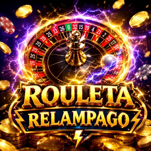 Mesa de roleta ao vivo com números premiados por raios